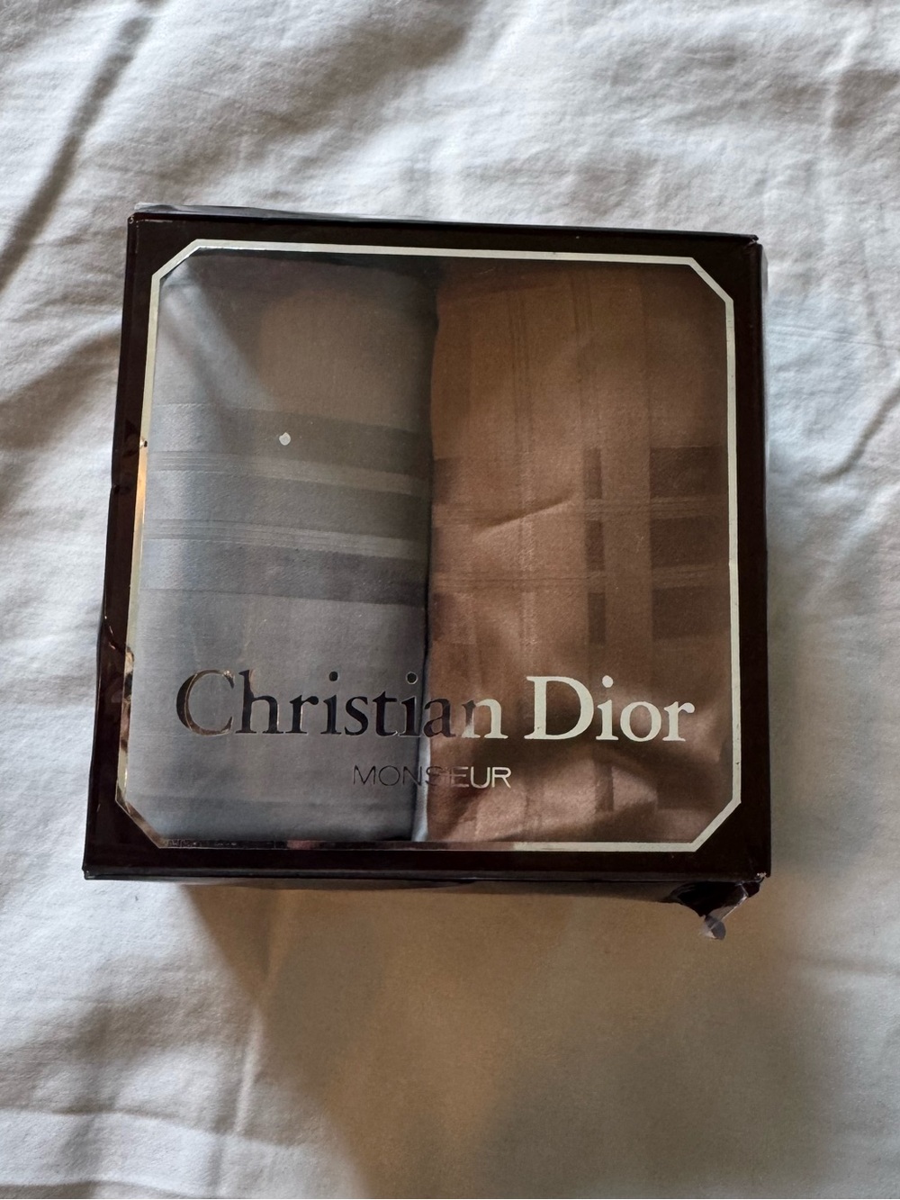 Vintage Christian Dior handkerchief set